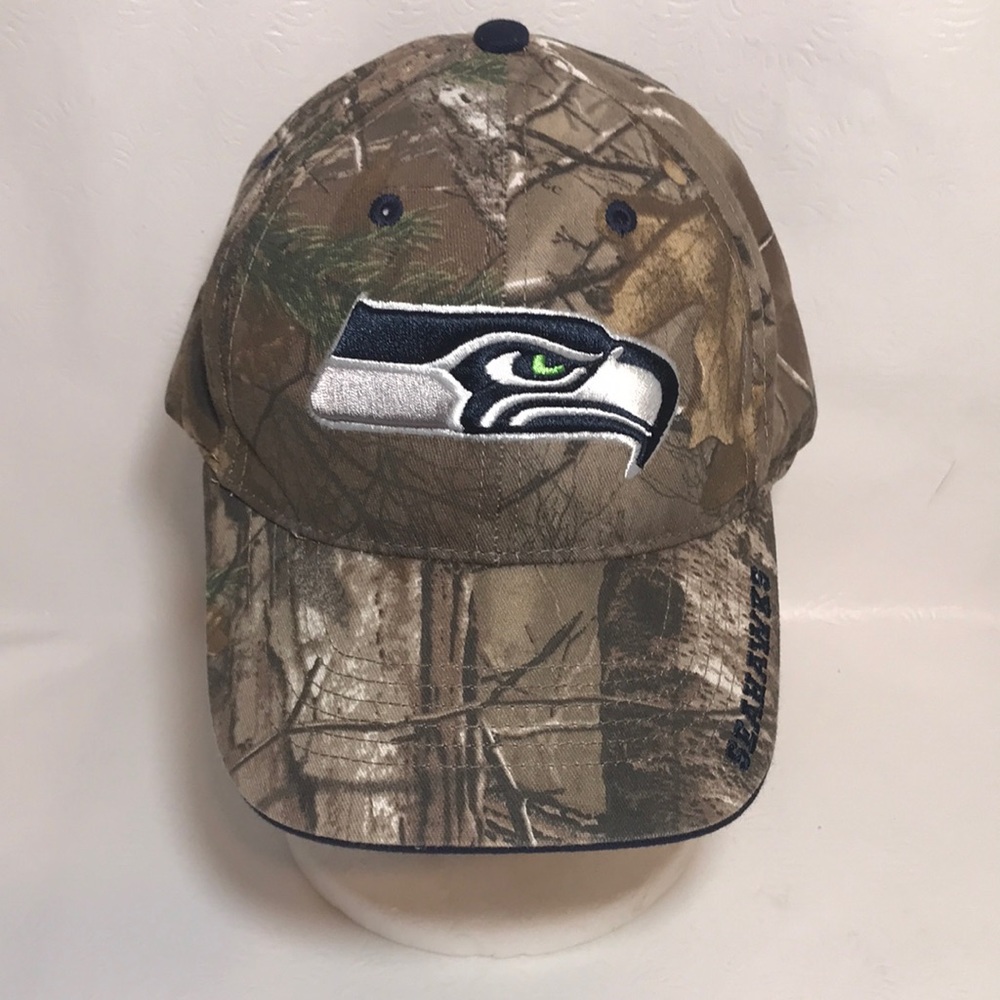 Realtree Brand NEW Camo Seattle Seahawks NFL Cap NEW no tags